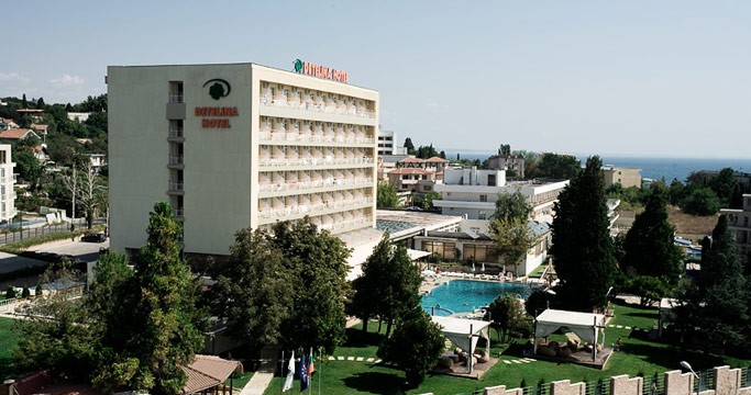Bułgaria Złote Piaski - Hotel Detelina - widok z lotu ptaka